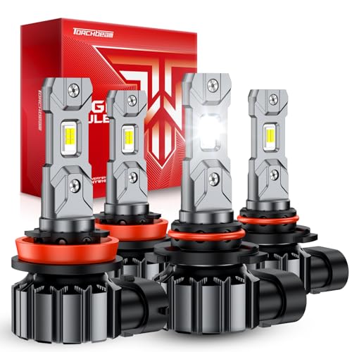 Image of Torchbeam 2026 9005 H11 112000LM LED Light Set 6500K White Utility Bulbs 4 Pcs