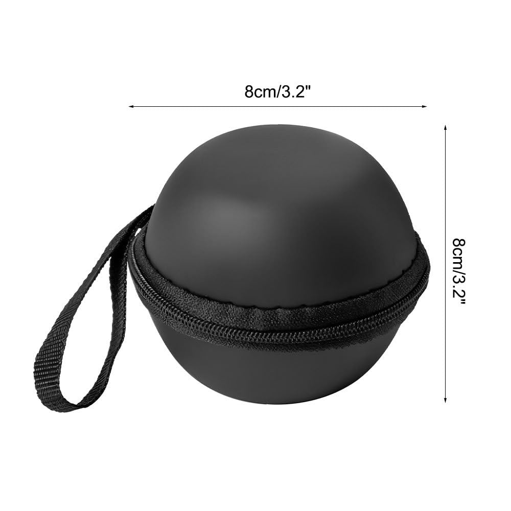 MiOYOOW 4PCS Cue Ball Cases, 3.2inch, Round Shape, Easy to Take, Black