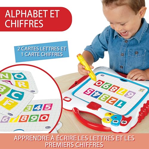 Chicco Mon premier Tableau Pizzara avec cartes pour Dessiner écrire et Puzzle pour bébés et jeunes enfants avec stylet spécial 10688 - vue 6