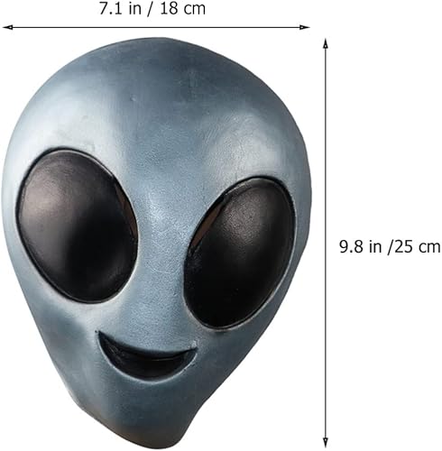 Miniatura 3 de Amosfun Máscara de terror de Halloween para niños, máscara de alienígena, máscara de colores surtidos, tiara de graduación, decoración de Halloween,