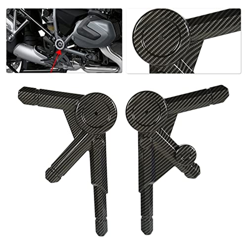 Protection Cadre Moto, Anti-Rayures Design Sportif Couvre-Cadre Fibre de Carbone 2 Pièces pour Motards Aventure Randonnée Route Voyage et Déplacements Longue Distance