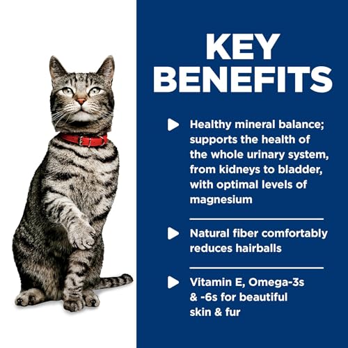 Hill's Science Diet Urinary Hairball Control, Adult 1-6, Urinary Track Health & Hairball Control Support, Wet Cat Food, Chicken Minced, 2.9 oz Can, Case of 24
