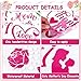 QOUBAI 36 Pcs Mother's Day Balloon Stickers Happy Mom's Day Balloons Decor Mothers Day Balloon Decals DIY Letters Bobo Label Sticker Hot Pink for Mother's Day Celebration Party Favor Supplies