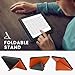 kwmobile Origami Case Compatible with Kobo Libra 2 Case - Slim PU Leather Cover with Stand - Orange