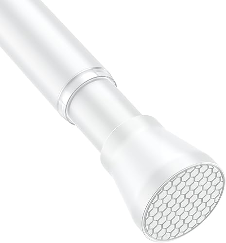 Miniatura 14 de Barras de tensión para ventanas de 28 a 48 pulgadas - Barra de cortina de tensión negra Barra de tensión de resorte, sin perforación