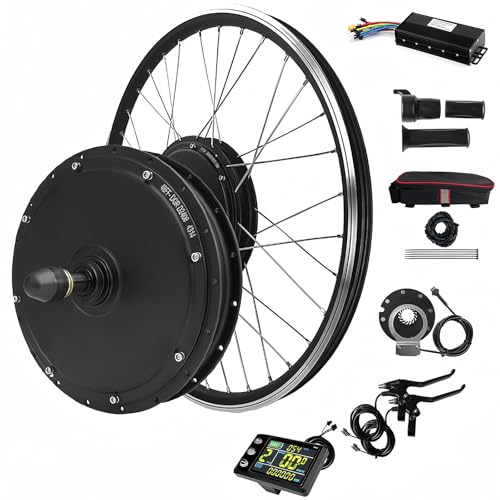 48V2000W 電動自転車変換キット 20-29インチ/700C 後輪自転車モーター E-Bike キット LCD ディスプレイ付き 55-65Km/H 後輪 27.5インチ(27.5in)