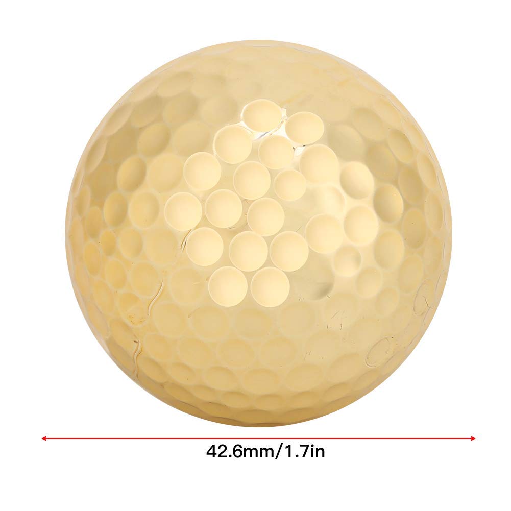 Ejoyous Piłki Golfowe, Złote, Podwójna Warstwa, 4 Sztuki, do Ćwiczeń i Treningu