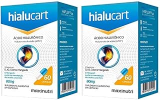 Hialucart Ácido Hialurônico APM - 2 unidades de 60 Cápsulas - Maxinutri