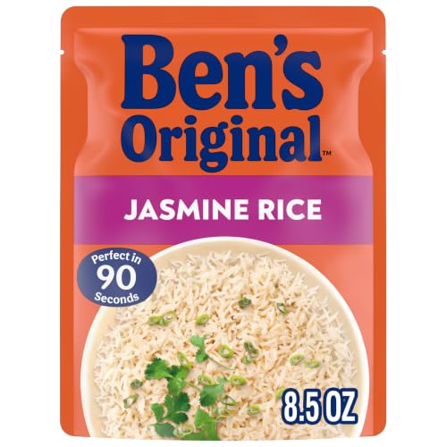 BEN'S ORIGINAL Ready Rice Jasmine Rice, Easy Dinner Side, 8.5 oz Pouch