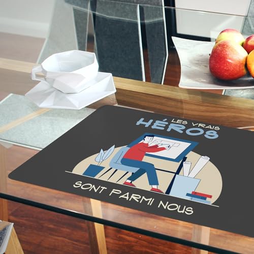 Napperons de table en liège style architecte pour sublimer vos dîners et repas créatifs - 6