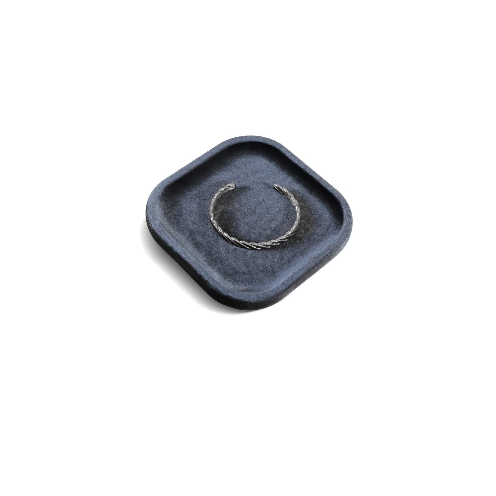 YGMNQAL Velvet Jewelry Tray Velvet Jewelry Flat Tray Ring Bracelet Necklace Earring Display Dish For Store Retail Counter Exhibition