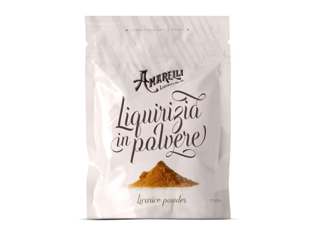 Polvere AMARELLI 1000 gr - Liquirizia in polvere solubile, per chi ama sperimentare ai fornelli per piatti dolci o salati. Perfetta per realizzare infusi e liquori