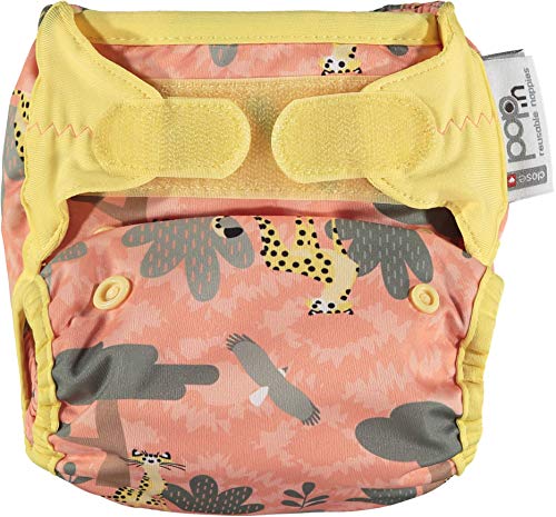 Close Pop-In Pañal de Tela Reutilizable, Multicolor (Cheetah), 3.18-16 kg