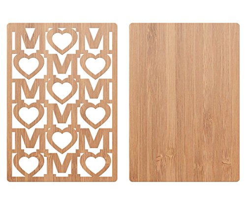 Mom Hearts Design By Heartspace: Premium Wooden Greeting Cards Handmade Made From Sustainable Bamboo Wood For Mother's Day #TOP2
