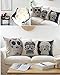 SKCAZA Throw Pillow Covers and Cases Set Deer Cushion Decorative Cases Pillowcases for Sofa Bedroom Car 18 x 18 Inch 45 x 45 cm Pack of 4