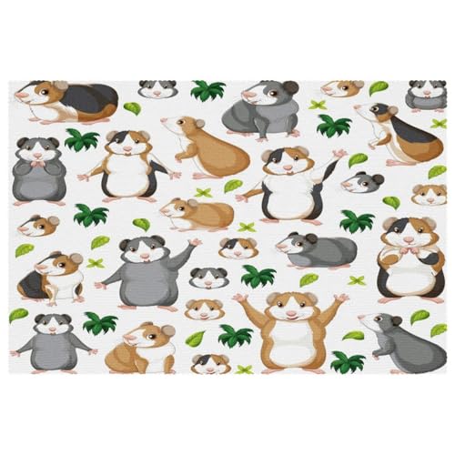 Set de table amusant tissu Oxford lavable maison et cuisine