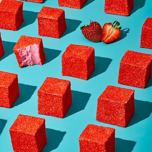 The Marshmallow Shop Strawberry Gourmet Marshmallows (6 Count) – Handcrafted Strawberry Flavored Marshmallows, Artisanal Candy for S’mores & Baking