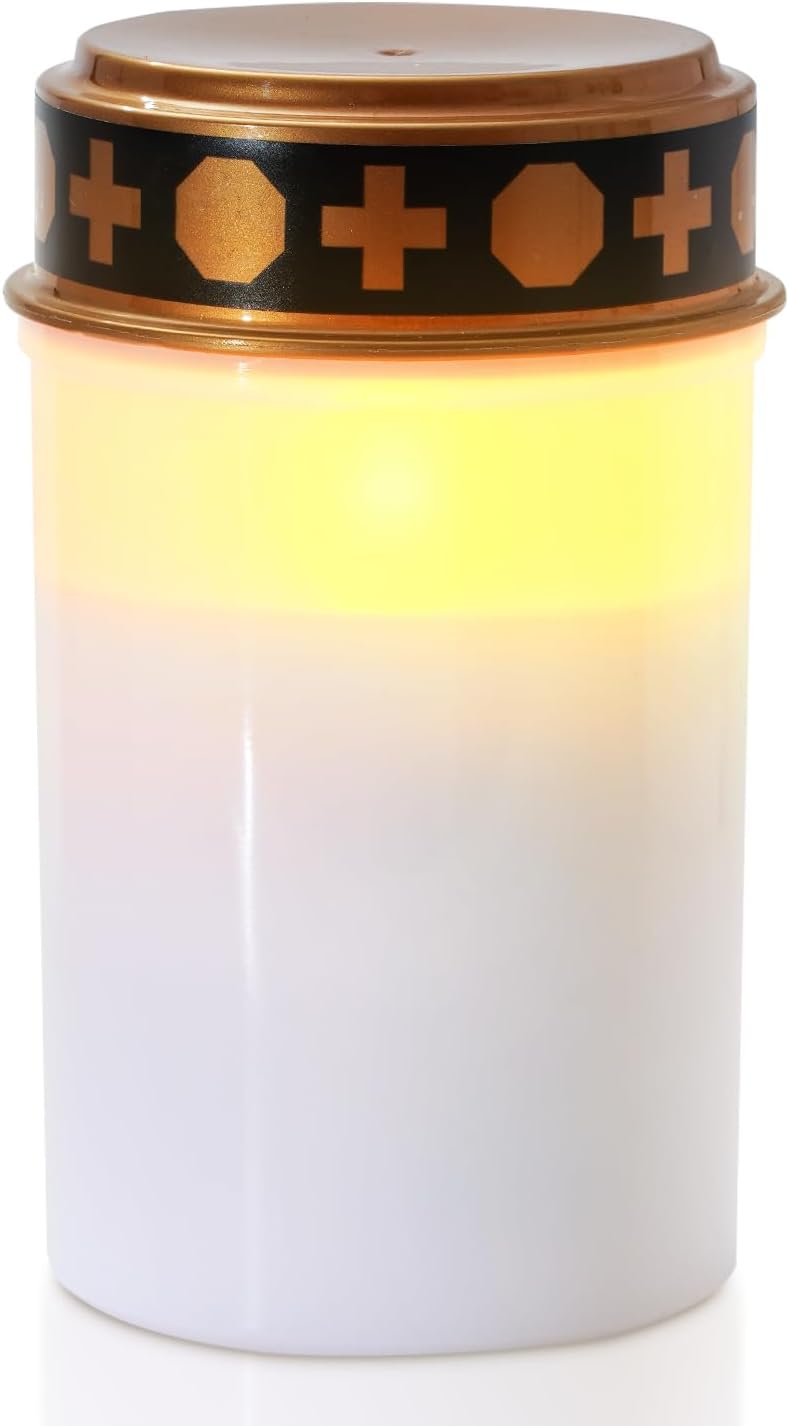 Lights4fun Outdoor LED Kerze 30cm - Warmweiße Flackerflamme Mit Timer Für Garten Und Terrasse