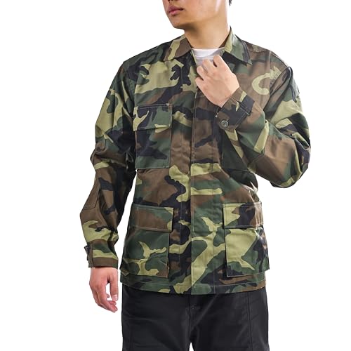 Backbone 06 Mens Army Military Battle Dress Uniform Bdu Shirt Camo Top Jacket  thumb #1