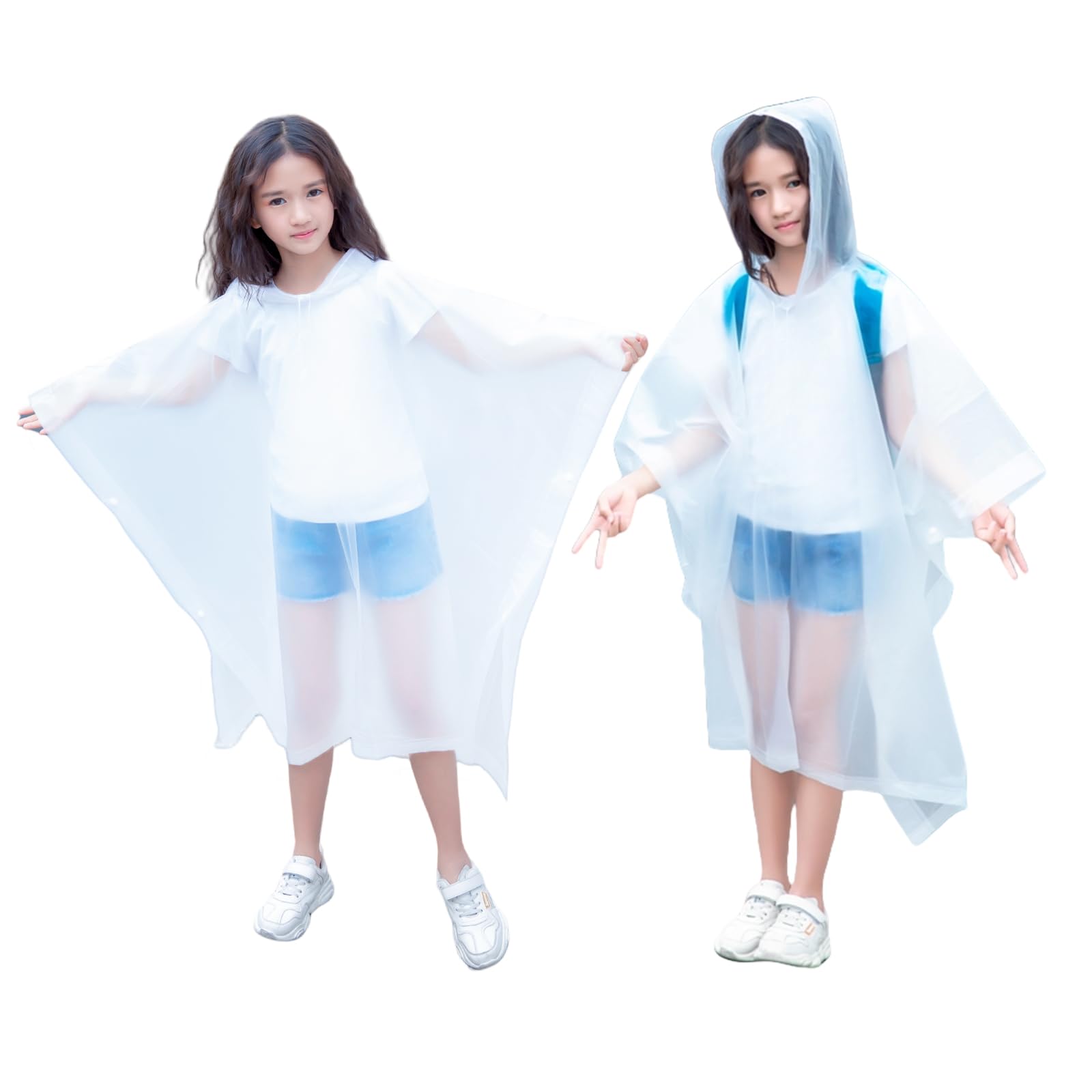 Kinder Regenjas - Roze | Capuchon Poncho | EVA - Fashion Favorite