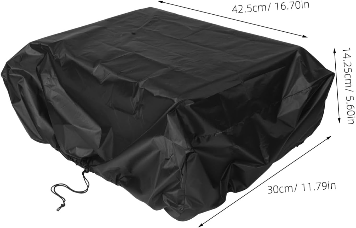 Black Rv Air Conditioner Cover Protective Case for Camper Straps for Year