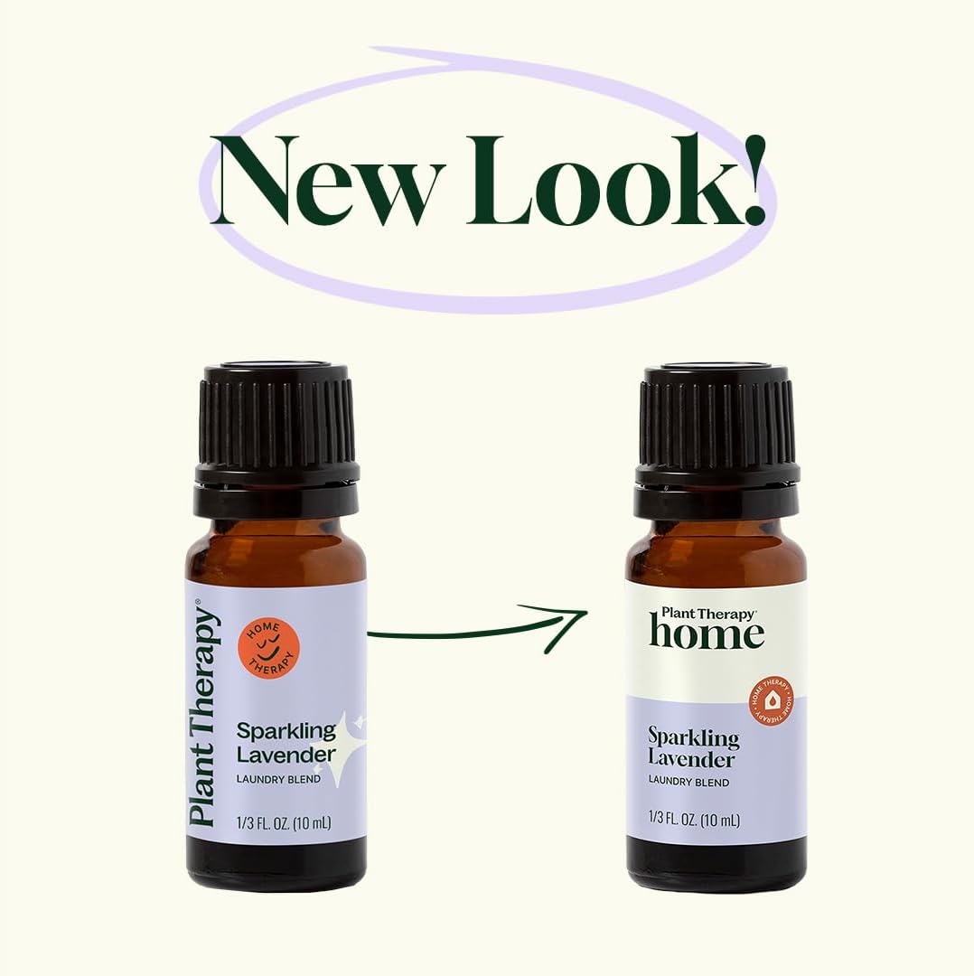 Plant Therapy Home Sparkling Lavender Laundry Essential Oil Blend 30 mL (1 oz) Pure, Undiluted, Wash Fragrance and Scent Enhancer