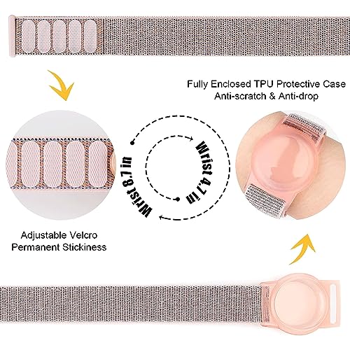 Image of Bracelet for AirTag Kids,Protective Cover for Air Tag with Nylon Wristband