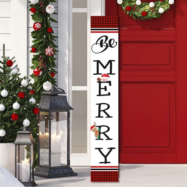 Miniatura 10 de Letrero vertical de Navidad con texto en inglés "The Reason for The Season is Jesus", para puerta delantera, porche, pared, granja, decoración