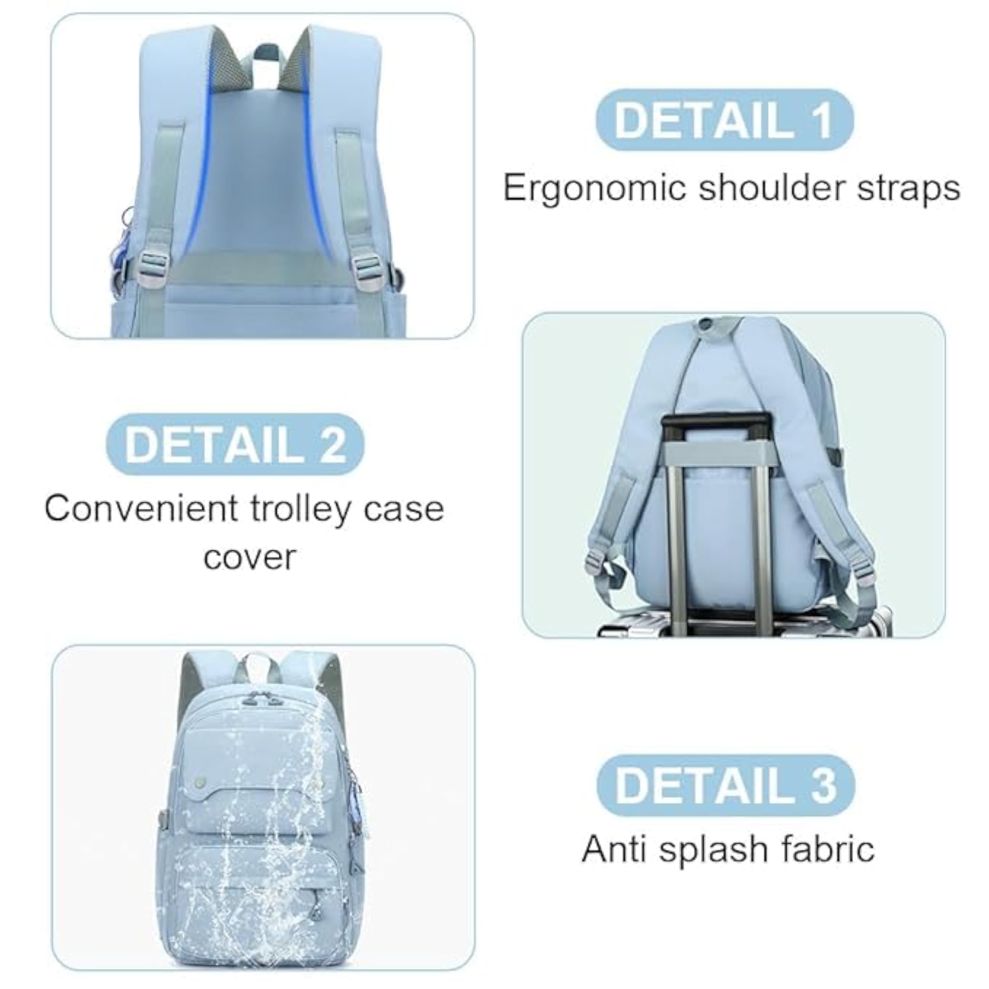 25L Unisex Stylish Water Resistant Printed Bag