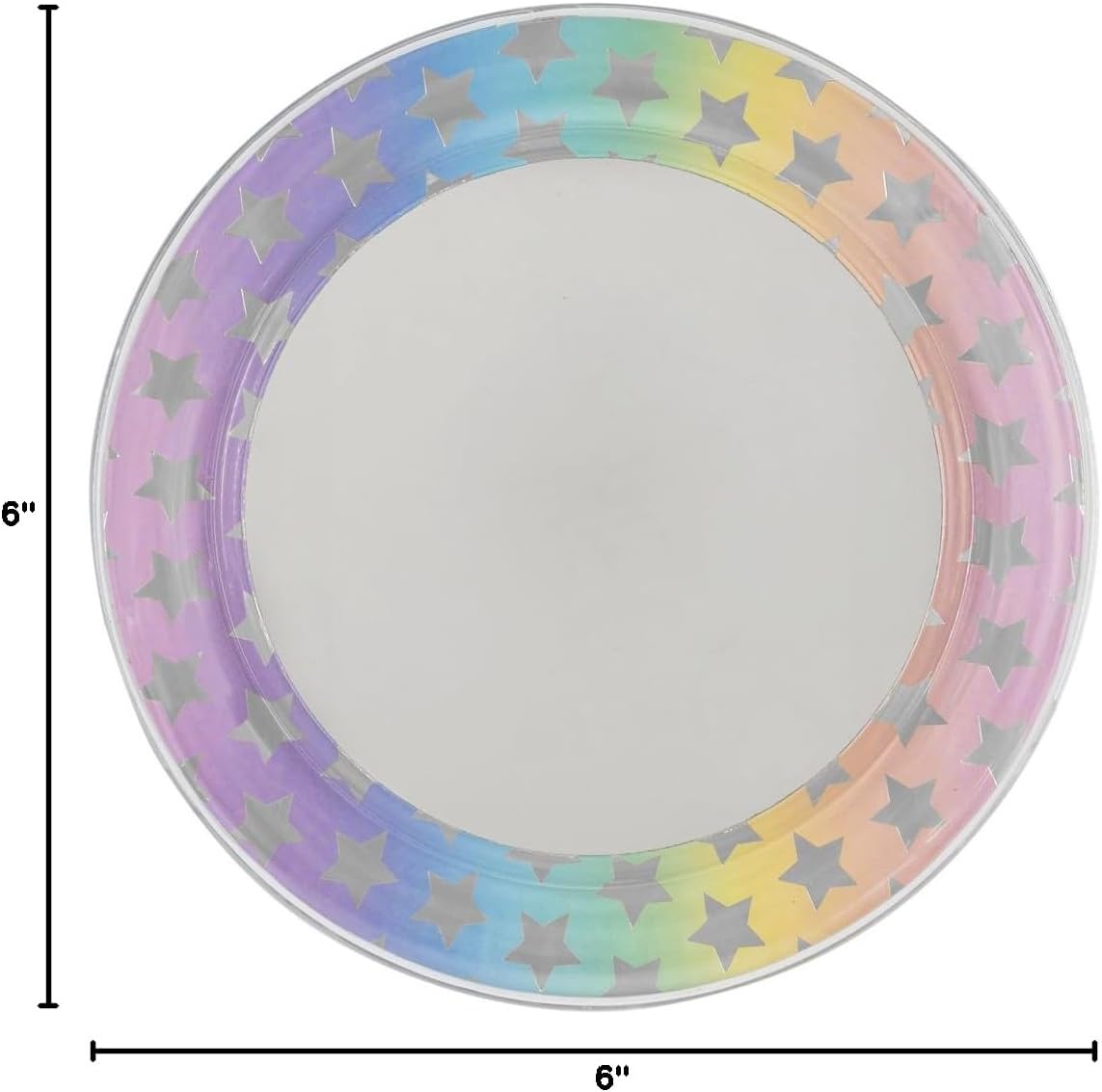 Style It!!! 3C4G 6" Magnetic Locker Mirror (Unicorn Stars)