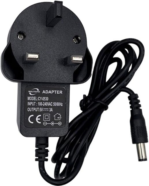 Multibao 5V 3A 3000mA Power Supply AC to DC Power Adapter Charger 5.5mm x 2.1mm Replacement Power Supply Adapter