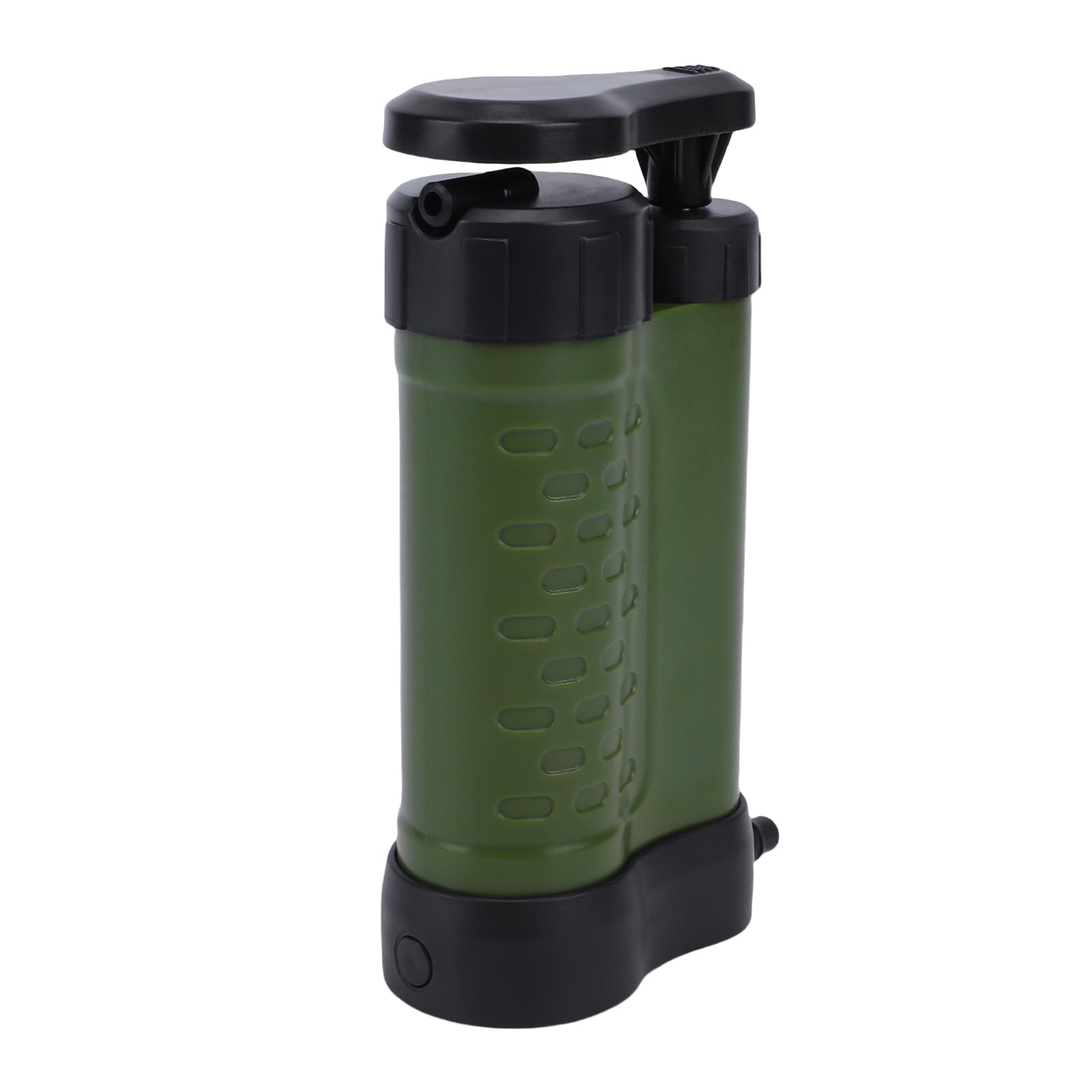 SUNGOOYUE Pompa per Filtro Dell'acqua Portatile, Membrana di Ultrafiltrazione da 0,01 Micron Rimuove il 99,9999% di impurità, con Impugnatura Ergonomica, per Campeggio All'aperto, (verde scuro)