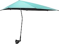 Vista 11 de G4Free Sombrilla de playa ajustable UPF 50+ XL con abrazadera universal para silla, cochecito, silla de ruedas, carrito de golf, grada, patio