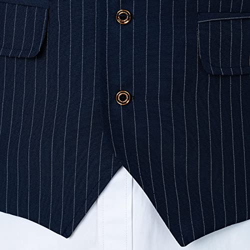 Chalecos para hombre slim fit elegantes para trajes de boda y trabajo formal 7