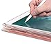 INFILAND Compatible with iPad 9.7 2018 Case with Pencil Holder, Stand Case with Translucent Frosted Back Smart Cover Fit iPad 9.7inch (6th Gen) 2018 Release, Rose-Gold