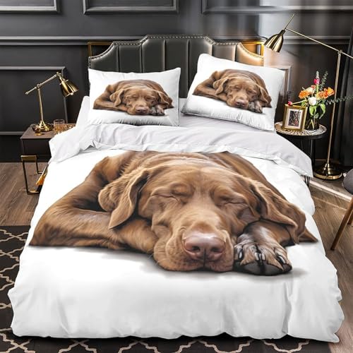 Housse de couette bouledogue king en microfibre ultra douce