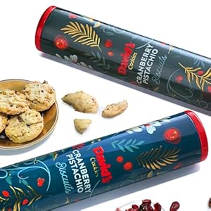 David’s Cookies Cranberry Pistachio Biscuits 2-Pack – Gourmet Snacks & Bakery Treats – Ideal Cookie for Snacking and Gifting – Delicious Delightful Food Gift for Kids and Adults for Any Occasions