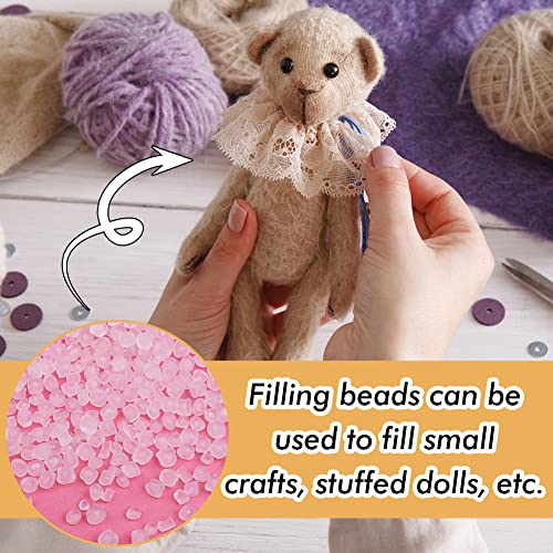 Image of Weighted Stuffing Beads, 5.3oz Craft Stuffing Beads, Rubber Filler for Weighted Stuffed Animal for Craft - 150g