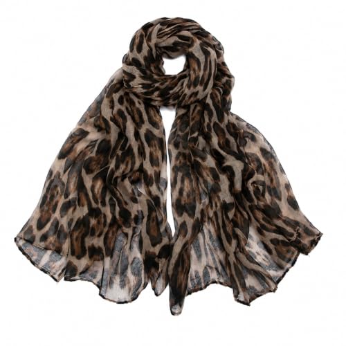Image of Eudomis Leopard Print Scarf for Women
