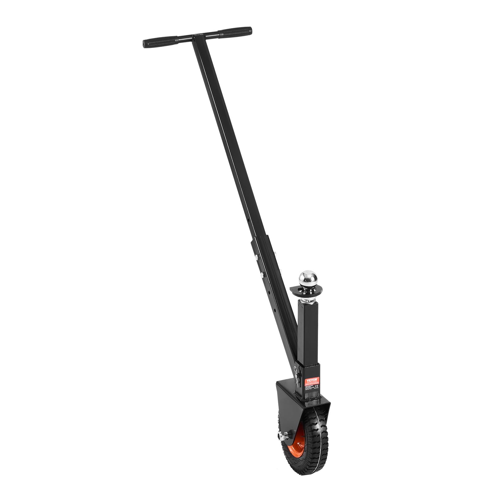 VEVOR Plataforma Rodante para Remolque, Capacidad de Peso de 136 kg, Carrito de Ajustable en Altura de 420 y 560 mm, con Bolas de 47,6 mm y 50,8 mm, Neumático de Goma para Mover un Remolque RV