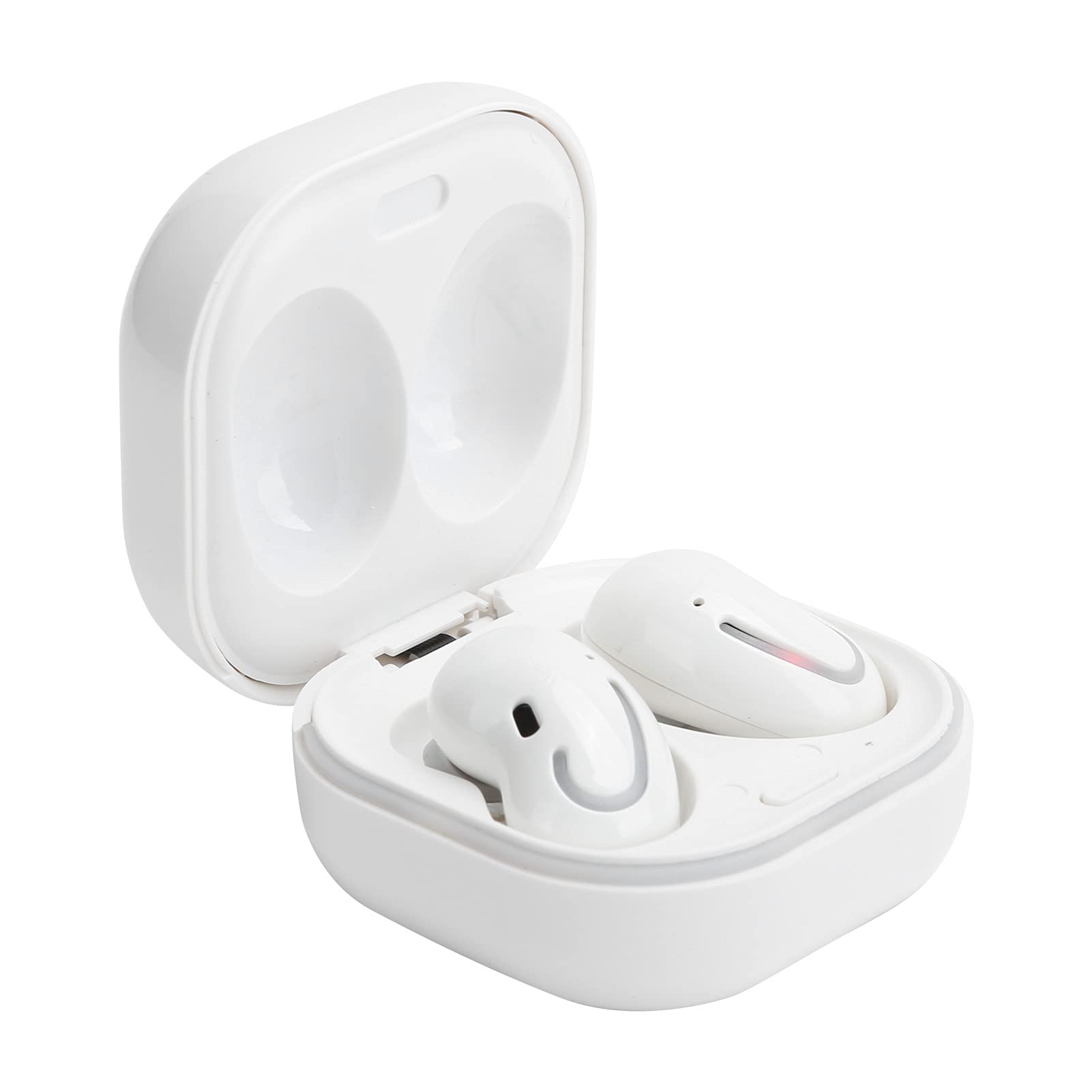 Wireless Earbuds, Wireless Charging Noise Reduction Bluetooth Headphones with USB Charging Case and High‑Sensitivity Touch Panel Cordless Earphones Long Playtime 10m Signal Distance(White)