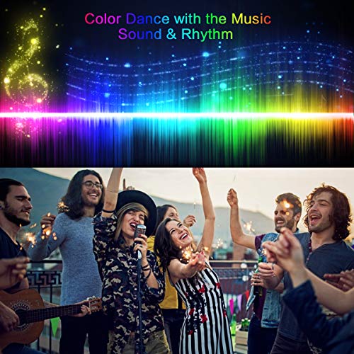 150Ft Led Strip Lights, Hedynshine Rgb Color Changing By 40Key Remote And Phone, Led Strip Lights Music Sync,Smart Led Strip Lights For Bedroom 150Feet #TOP6