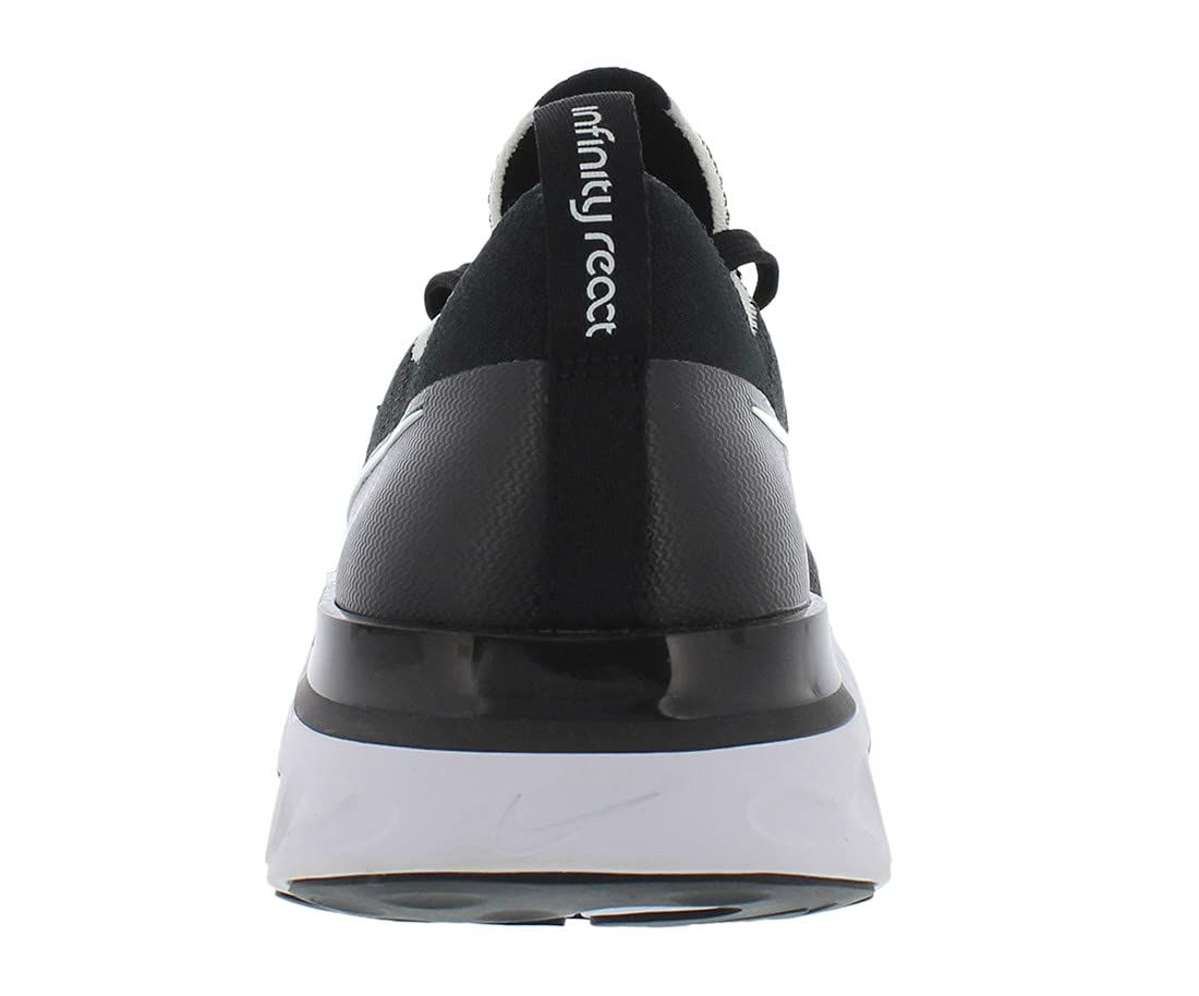 Nike Męskie buty do biegania React Infinity Run Flyknit, Negro Plata Metalizado Gris Oscuro - 48.5 EU