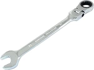 HARSKIYER Flexkopf-Ratschenschlüssel 21 Mm – Metrisch, 72 Zähne, 180° Drehbar, Chrom-Vanadium-Stahl