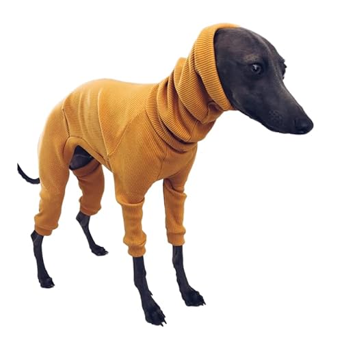 Italienische Windhund-Kleidung, Wintermantel for Hunde, Pyjama-Einteiler, vierbeiniger Rollkragenpullover, Stretch-Windhund-Bekleidung, Haustier-Kleidung, Mantel-Outfit for mittelgroße und große Hunde