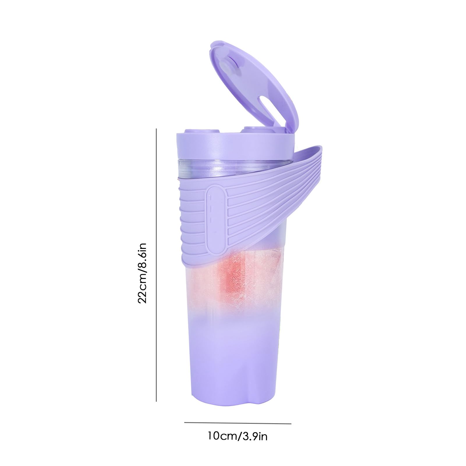 MÉLANGEUR PORTABLE PUISSANT TASSE DE JUICRE À 6 LAMES POUR LE BUREAU DE GYM DE VOYAGE (Violette)