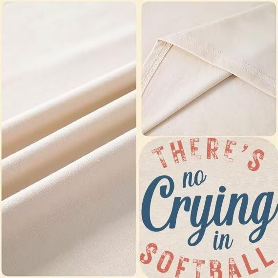 Softball Lover Mom T Shirt There's No Crying in Softball Player Mama Coach Women Gift Sport Mom Must Have Essentials2