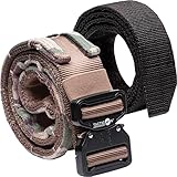 Tacticon Battle Belt V2 - Adjustable Tactical Molle Belt with Metal Quick Release Buckle - Made of Heavy-Duty 500D Nylon