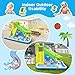 TOAOB Inflatable Water Slide：5 in 1 Crocodile Bounce House Water Park for Kids - Climbing Wall Splash Pool Water Cannon Basketball Rim - 480W Blower - for Indoor Outdoor Backyard Birthday Party