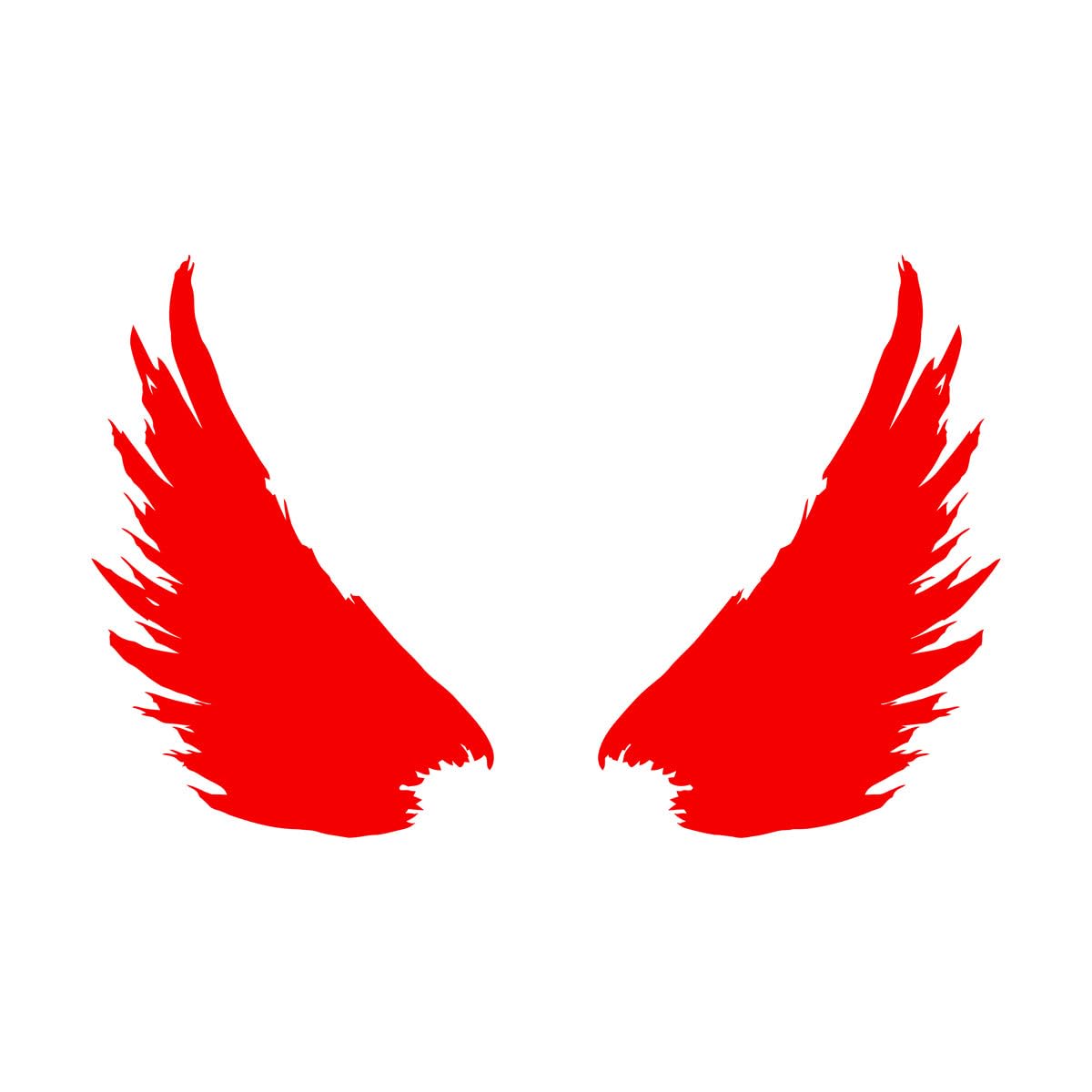 Wall Vinyl Sticker Decor Bird Feathers Wings Flight Wingspan 48x74.1cm It Won't Fall Off Large red
